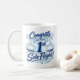 Taza De Café Felicidades por tu primer vuelo solo