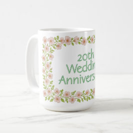 Taza De Café Felicitación personalizada de aniversario