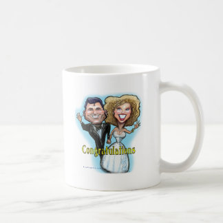 Taza De Café Felicitaciones a las muñecas Bodas
