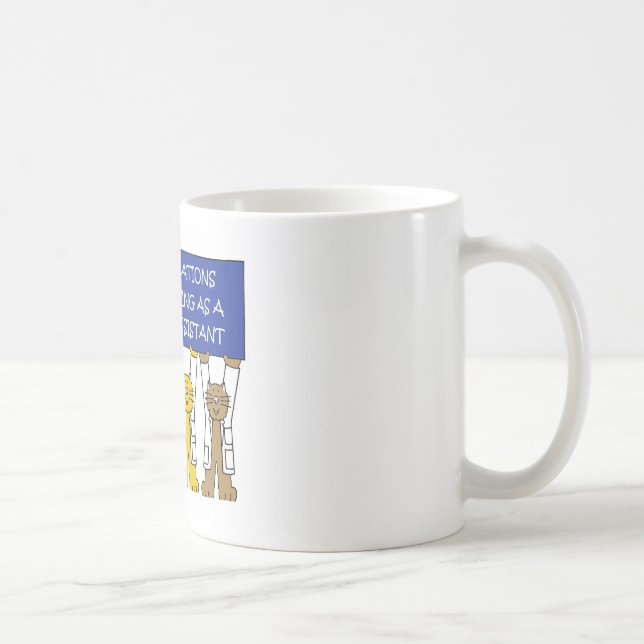 Taza De Café Felicitaciones al asistente médico de graduación (Derecha)