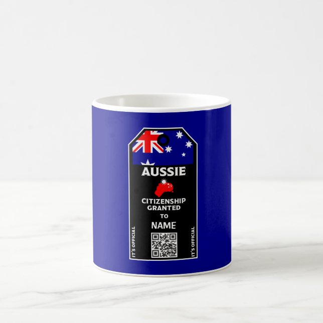 Taza De Café Felicitaciones al Fiesta australiano de ciudadanía (Centro)