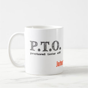 Taza De Café Felicitaciones Divertidas Ascendido a Tiempo Libre