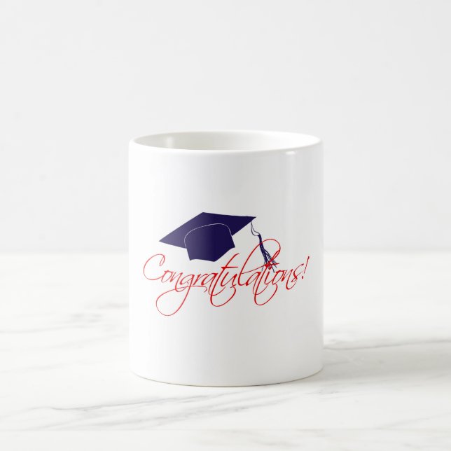 Taza De Café Felicitaciones gorra de graduación (Centro)