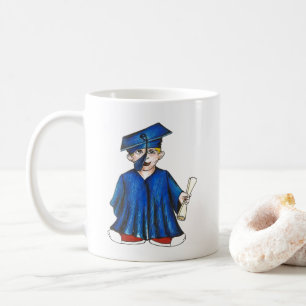 Taza De Café Felicitaciones Graduación Graduación Cap Gown Dipl