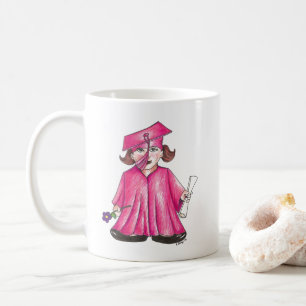 Taza De Café Felicitaciones Graduación Graduación Cap Gown Dipl