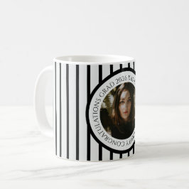Taza De Café Felicitaciones modernas y elegantes para graduació