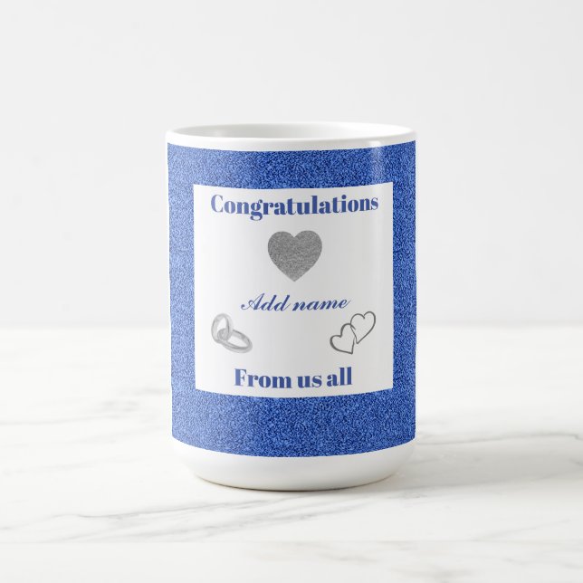 Taza De Café Felicitaciones personalizadas de todos nosotros (Centro)
