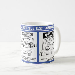 Taza De Café Felicitaciones por aprobar la prueba de conducción