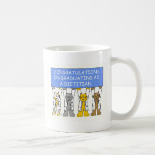 Taza De Café Felicitaciones por graduarse como dietista.