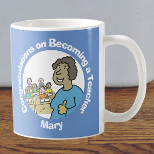 Taza De Café Felicitaciones por ser profesora femenina