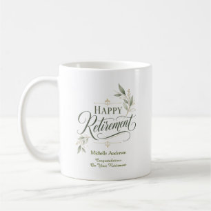 Taza De Café Felicitaciones por su jubilación Personalizadas 