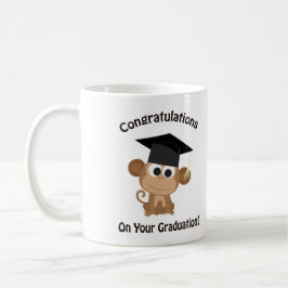 Taza De Café felicitaciones por tu mono de graduación