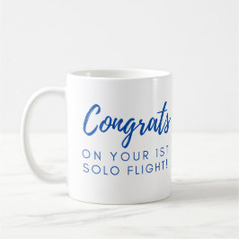 Taza De Café Felicitaciones por tu primer solo - personalizable
