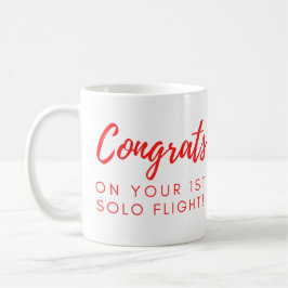 Taza De Café Felicitaciones por tu primer solo - personalizable