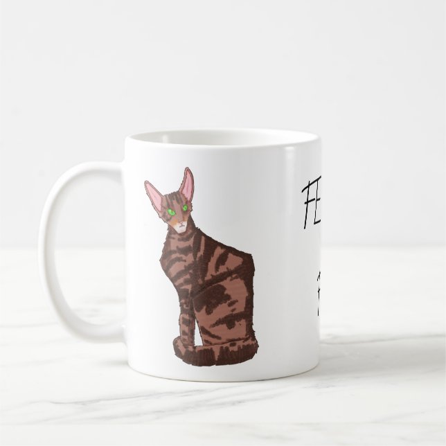 Taza De Café Feline Fine (Izquierda)