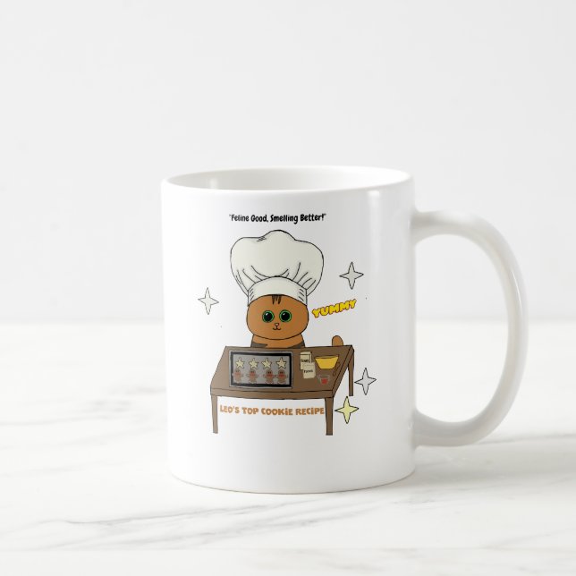 Taza De Café Feline Good, Smeling Better (Derecha)