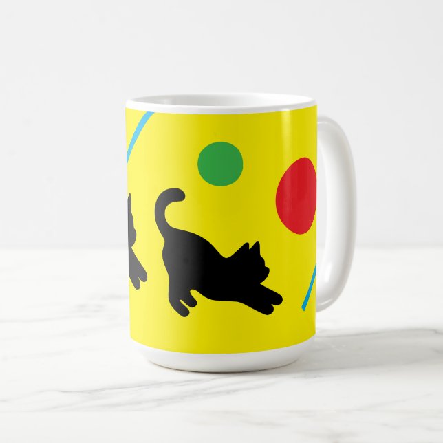 Taza De Café Feline Pop Art Classic Mug (Anverso derecho)