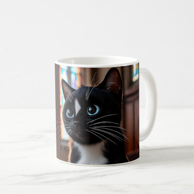 Taza De Café Felini en Dublín - Santo Purr-fección (Anverso derecho)