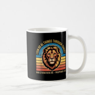 Taza De Café Felipe cristiano 4_13 Fuerza de León Religioso