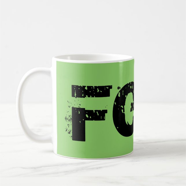 Taza De Café Felix, carácter negro del huérfano, letras de (Izquierda)