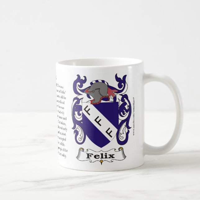 Taza De Café Felix, historia, significado y el escudo (Derecha)