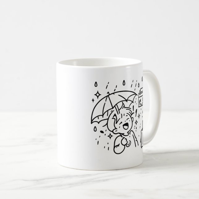 Taza De Café feliz (Anverso derecho)