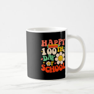 Taza De Café Feliz 100° Día De Los Niños Maestros 100 Días
