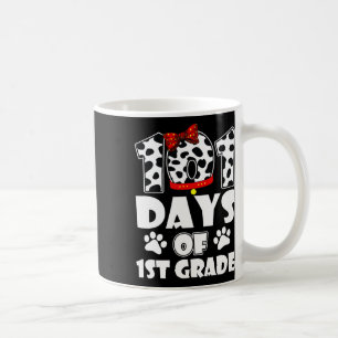 Taza De Café Feliz 101 Días Escuela 1er Grado Perro 100 Días In