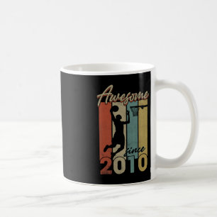 Taza De Café Feliz 12 aniversario de baloncesto de 12 años de e