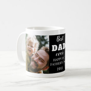 Taza De Café Feliz 1er Día del Padre 2 foto mejor papá jamás ne