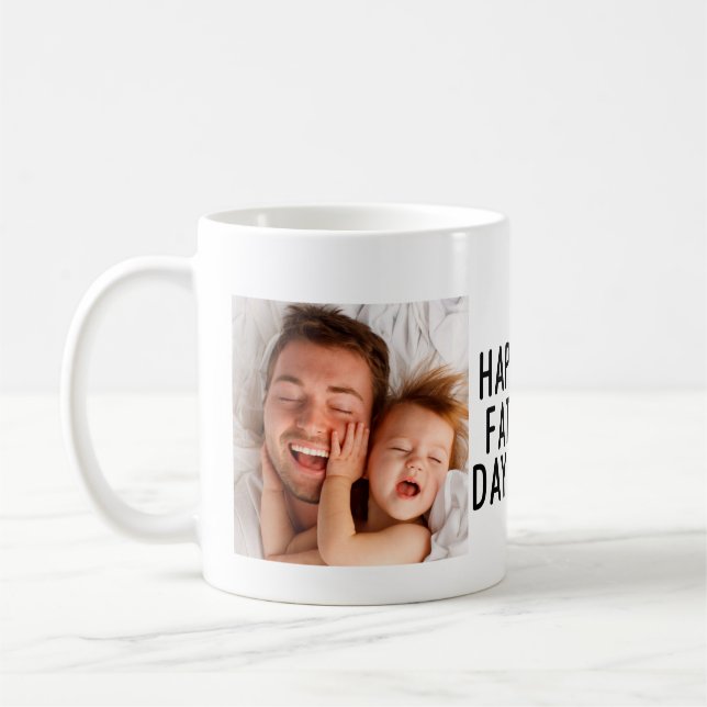 Taza De Café Feliz 1er Día del Padre| Fotografía Coffee Mug (Izquierda)