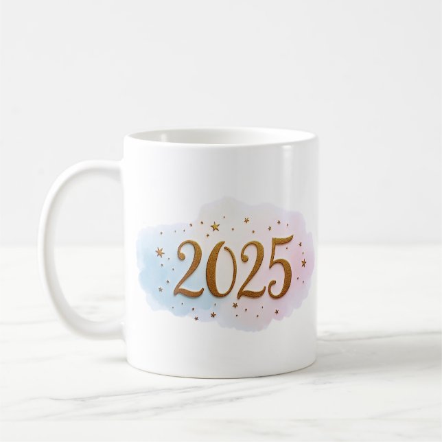 Taza De Café Feliz 2025 (Izquierda)