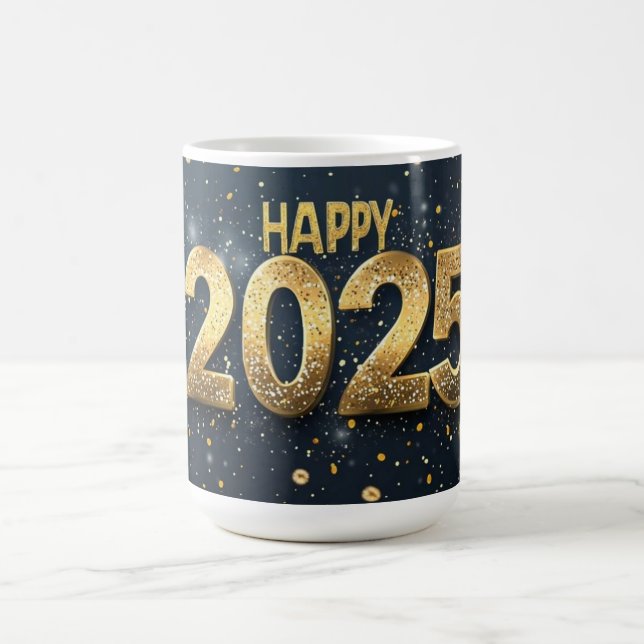 Taza De Café Feliz 2025 Mug (Centro)