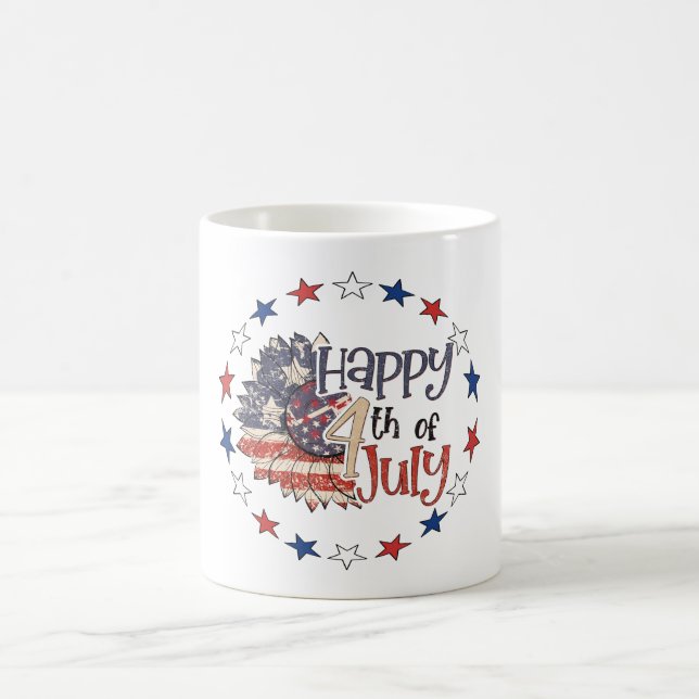 Taza de café Feliz 4 de Julio (Centro)