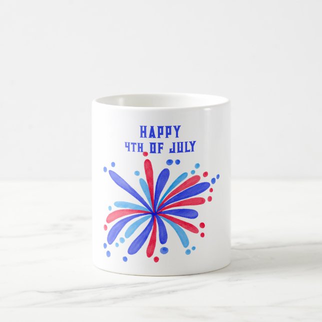 Taza de café Feliz 4 de Julio (Centro)