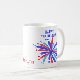 Taza de café Feliz 4 de Julio