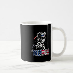 Taza De Café Feliz 4 de julio América Trump Bandera Americana E