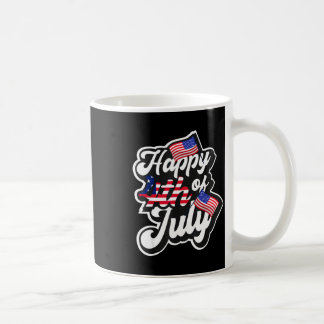 Taza De Café Feliz 4 de julio _ bandera americana _ independenc