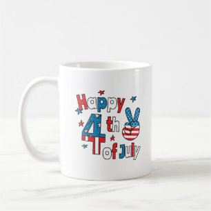 Taza De Café Feliz 4 de julio, Día de la Independencia