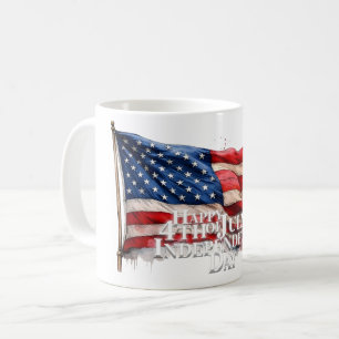 Taza De Café Feliz 4 de julio - Día de la Independencia