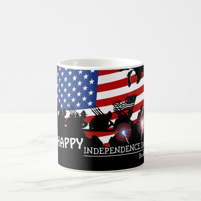 Taza De Café Feliz 4 de julio, fiesta del Día de la Independenc (Centro)