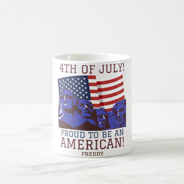 Taza De Café Feliz 4 de julio, fiesta del Día de la Independenc (Centro)