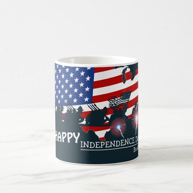 Taza De Café Feliz 4 de julio, fiesta del Día de la Independenc (Centro)