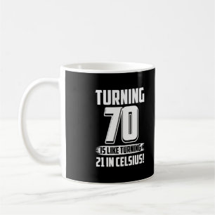 Taza De Café Feliz 70° cumpleaños
