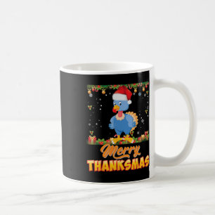 Taza De Café Feliz Acción de Gracias Turquía Santa Elf Chris de