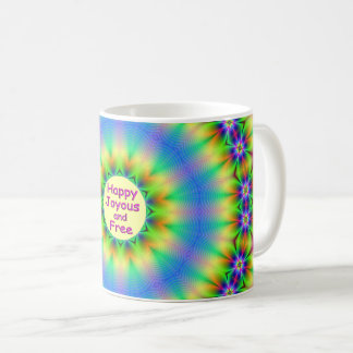Taza De Café Feliz, alegría y liberación de Mandala