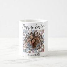 Feliz amigo de Pascua, madre de bebé de Pascua y f