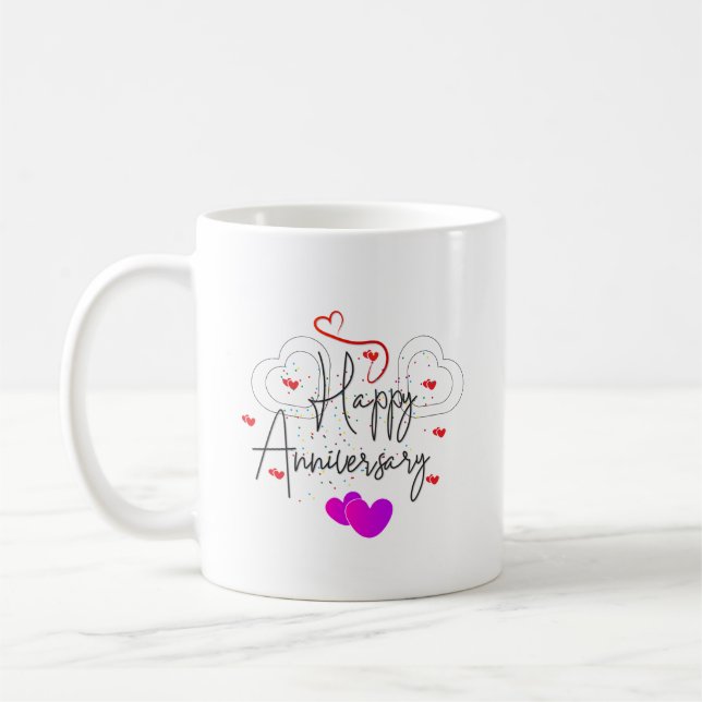 TAZA DE CAFÉ FELIZ ANIVERSARIO (Izquierda)