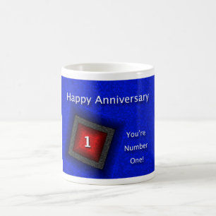 Taza De Café Feliz aniversario al empleado