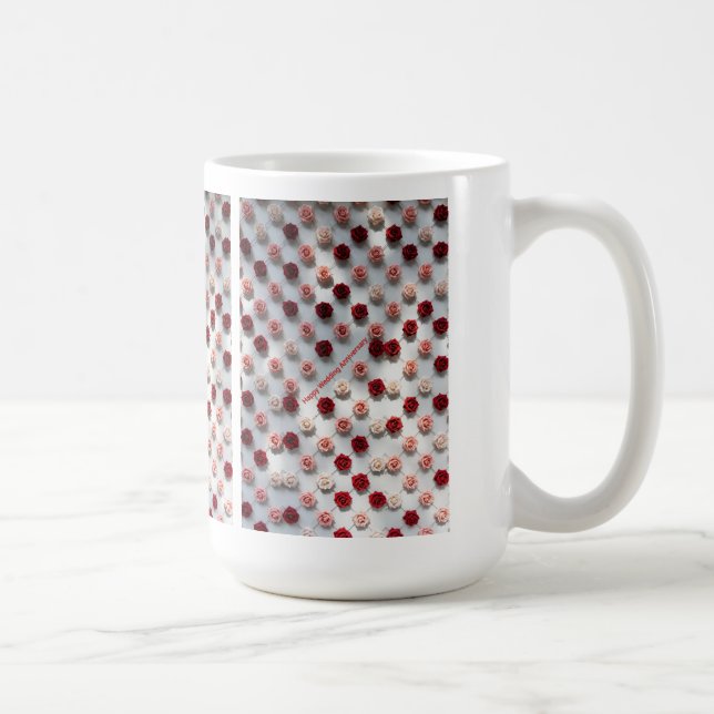 Taza De Café Feliz aniversario de bodas  (Derecha)